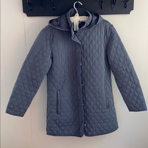 Garnet Hill • Grey Car Coat • Size 2 • GUC